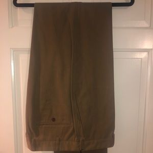 Scott Barber dress pants - brown - unfinished hem